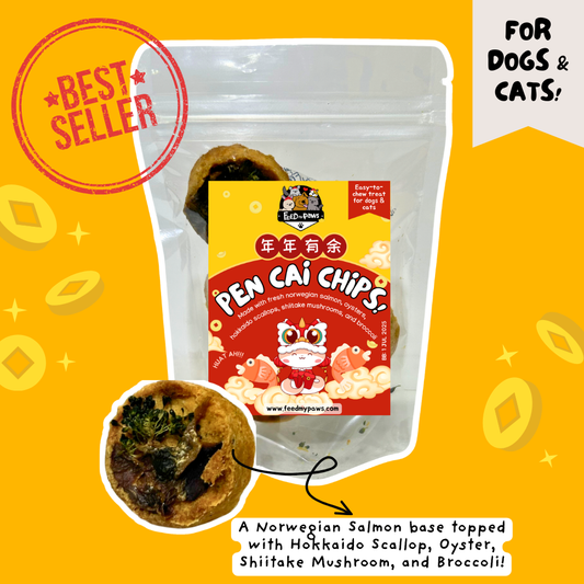 CNY 2025: Mini Pen Cai Chips for Dogs & Cats!