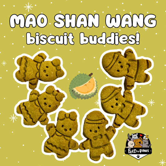 Christmas 2024: Mao Shan Wang Durian Biscuits (VEGAN, for dogs, rabbits, guinea pigs, hamsters)