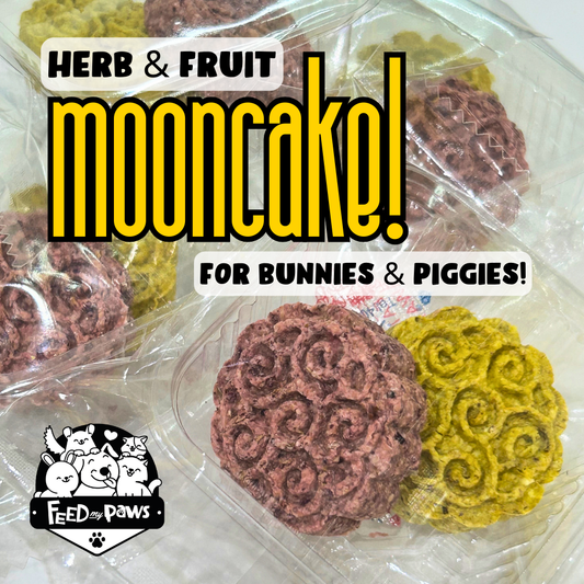 Herb & Fruit Mooncake for Bunnies & Piggies! (Can be enjoyed by hamsters too)