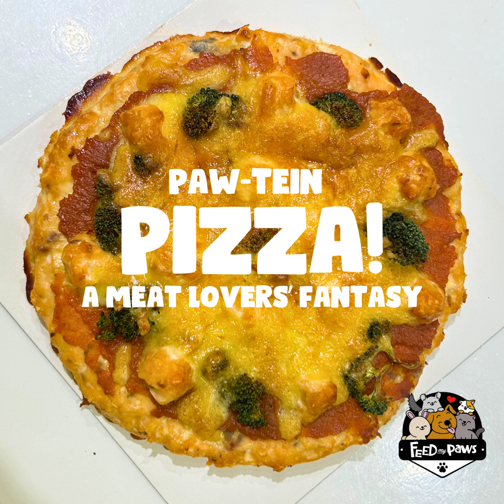 Paw-tein Pizza (A Meat Lover's Pizza for Dogs & Cats!)