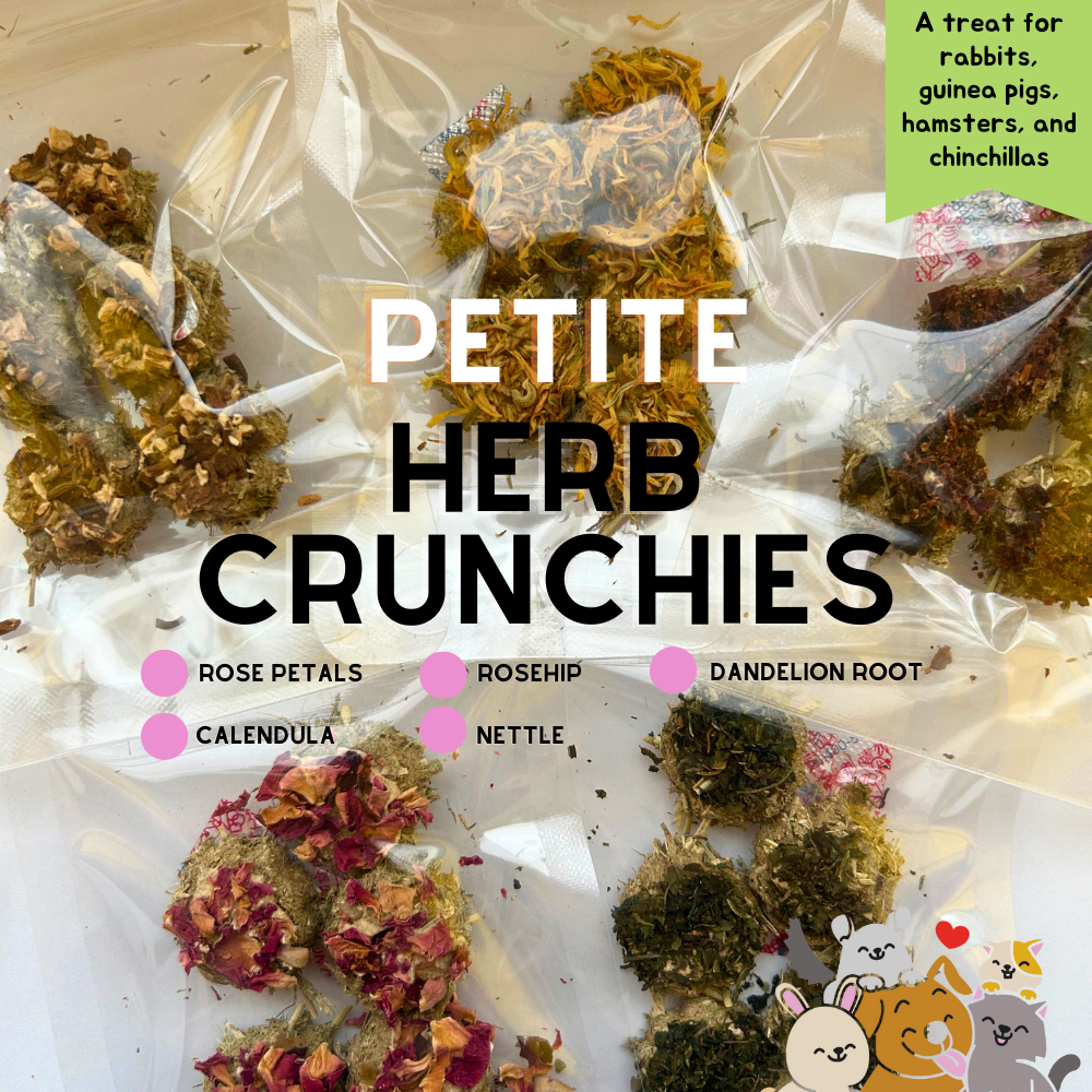 Petite Herb Crunchies (hamsters, rabbits, guinea pigs, chinchillas)