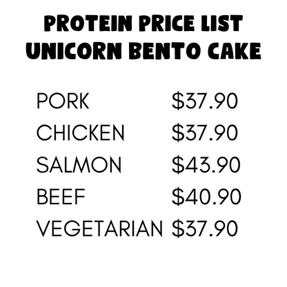 Unicorn Bento Cake for Dogs