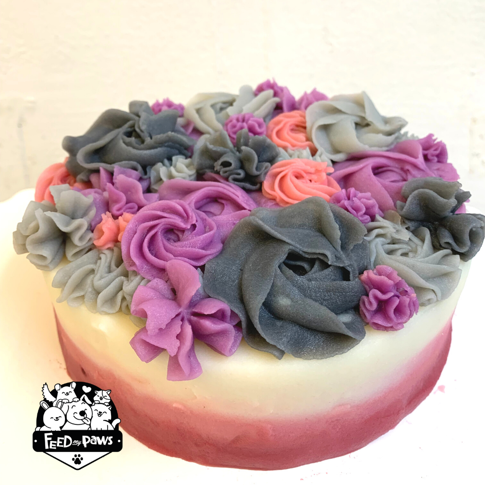 Wildflower Birthday Cake for Dogs