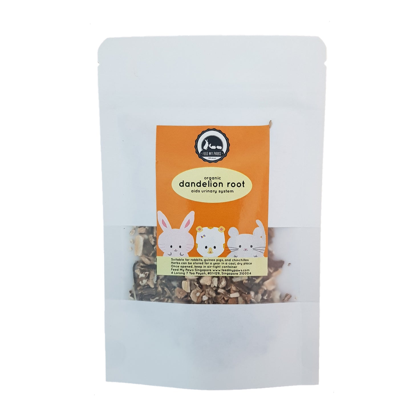 Organic dandelion root (Supports Urinary system)(for hamsters, rabbits, guinea pigs, chinchillas)